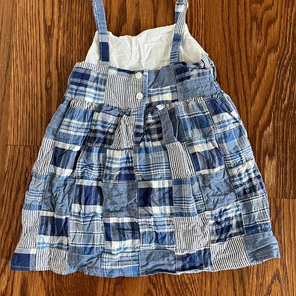 Gymboree Blue Patchwork Sandy Shores Madras Sundress 2T - Picture 3 of 3